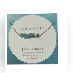 Amazonite Stone of Hope Bracelet adjustable